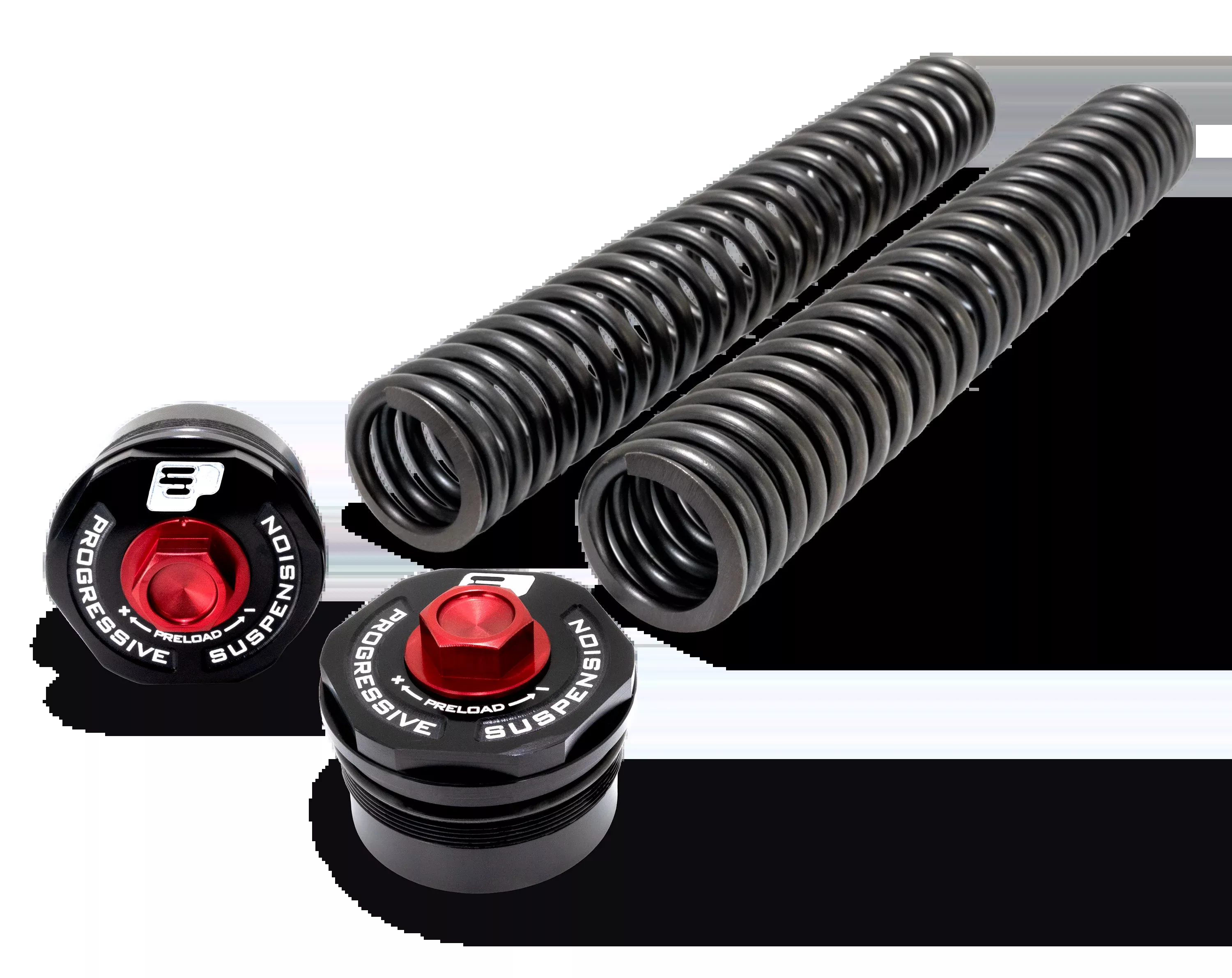 Progressive Suspension 47mm Fork Preload Adjuster with Fork Spring Kit