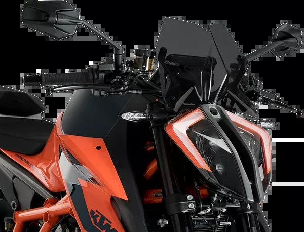 PUIG HI-Tech Parts New Generation Windscreen - 10-1/2" - Dark Smoke - 1290 Super Duke R