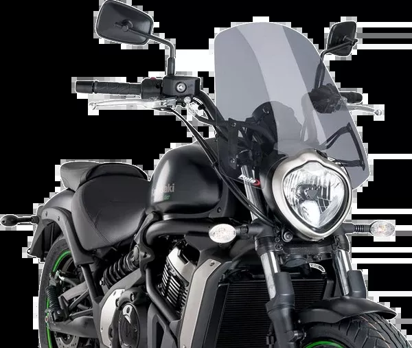 PUIG HI-Tech Parts New Generation Windscreen - 18-1/2" - Smoke - Vulcan