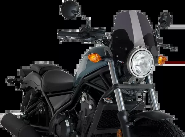 PUIG HI-Tech Parts New Generation Windscreen – Dark Smoke – Rebel