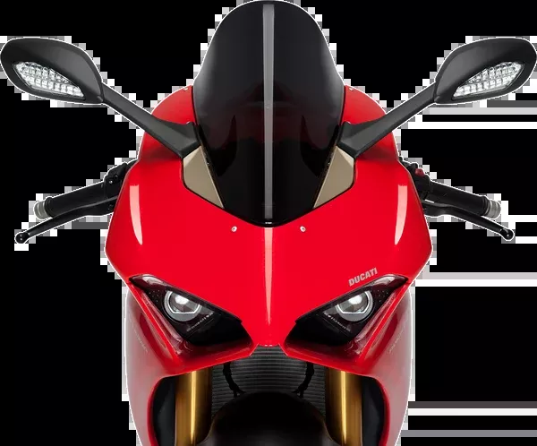 PUIG HI-Tech Parts Race Windscreen - 15-3/4" - Black - Ducati