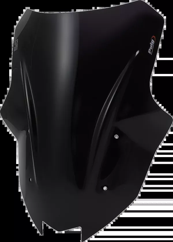 PUIG HI-Tech Parts Race Windscreen - 18-1/2" - Dark Smoke - Kawasaki