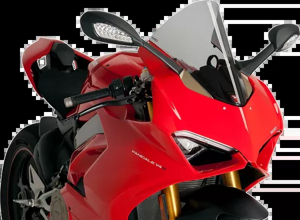 PUIG HI-Tech Parts Race Windscreen – Light Smoke – Ducati