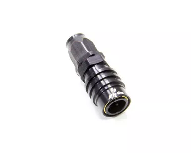 Q/R #6 Straight Hose End Black 31606J