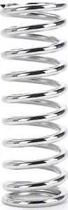 QA1 Coil-Over Spring 2.5 ID x 8 Length 400 lb/in Chrome 8CS400