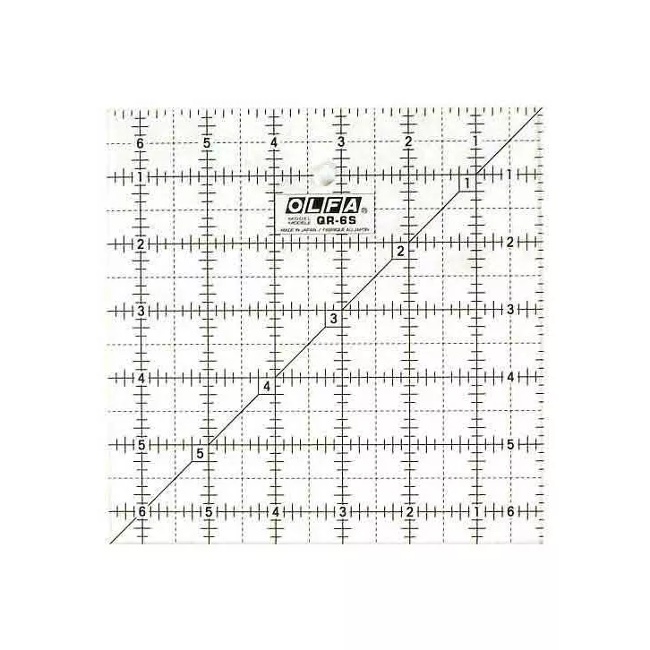 (QR-6S) 6-1/2″ SQ RULER