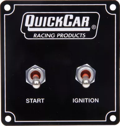 QuickCar 2-Switch Ignition Panel with Pigtail 3-3/8" x 3-1/2" 50-750