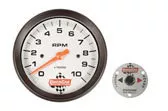 QuickCar 3-3/8" Analog Tachometer 0-10,000 RPM with Remote Recall Switch 611-6002