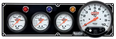 QuickCar 3-in-1 Gauge Panel with 5" Tachometer Black 61-6741