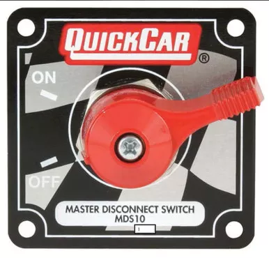 QuickCar Alternator Master Disconnect Switch 125A 4-Post Flag Plate 55-012