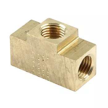 QuickCar Female Brass Tee 1/8" NPT 3-Port 61-721