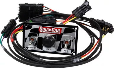 QuickCar Ignition Harness Panel for UMP/IMCA Modifieds with Weatherpack Switch Panel 50-2030