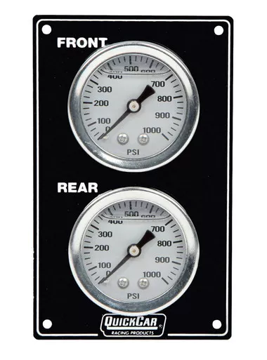 Quickcar Mini Brake Bias Gauge Panel Vertical Black 61-105