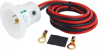 QuickCar Remote Battery Charger Outlet Kit 5' Wire Ring Terminals 57-711