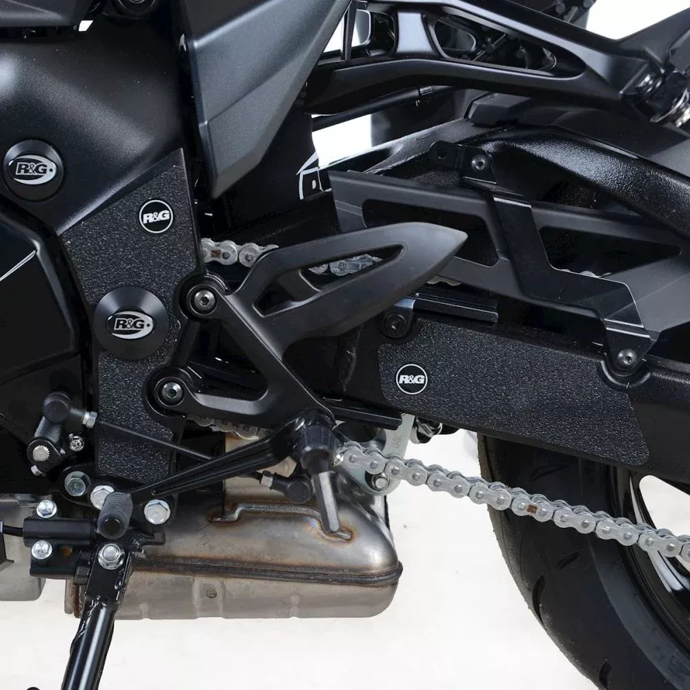 R&G Racing Black Boot Guard Kit For 2019-2024 Suzuki Katana 1000 EZBG712BL