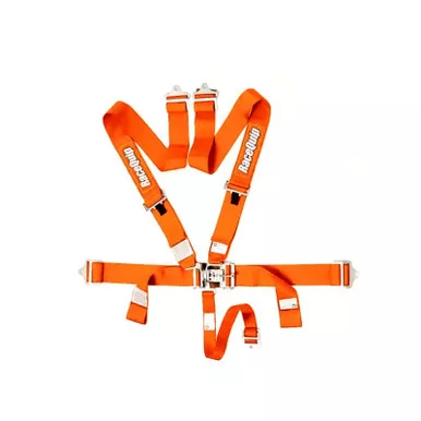 Racequip 5pt Harness Set L&L Orange SFI 711041
