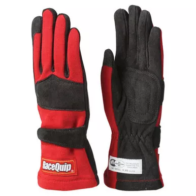 Racequip Gloves Double Layer X-Large Red SFI 355016
