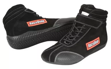 Racequip Shoe Ankletop Black Size 8.5 SFI 30500085