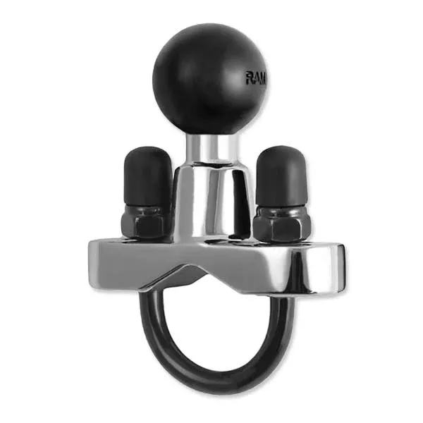 RAM Mounts Chrome Handlebar U-Bolt Base For Rails (RAM-B-231CHU)