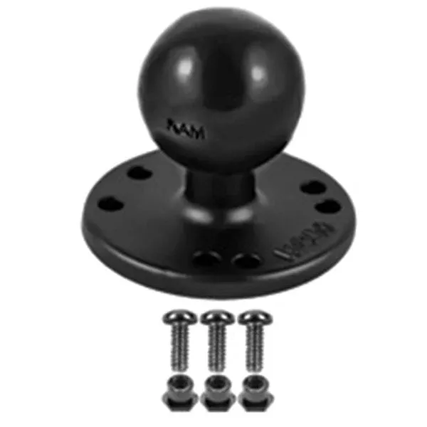 RAM Mounts Round Base With Ball (RAM-202-G2U)