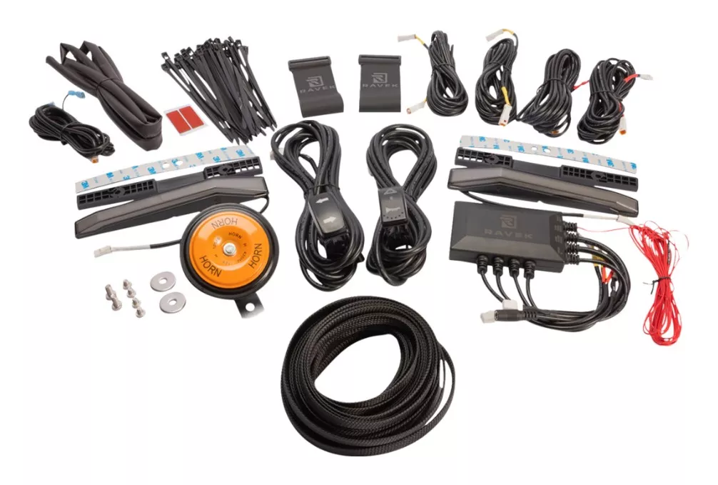 Ravek Auto-Cancel Turn Signal Kit w/White Running Lights Can-Am Maverick R 2024-2026