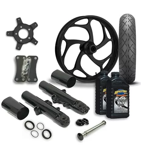 RC Components 21 Wheel Tire & Complete Front End Package Harley 14-23