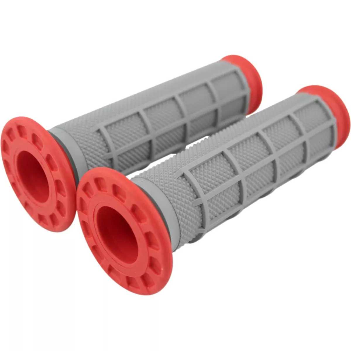 RENTHAL 0630-0456 G169 Dual-Compound ATV Grips Grips – Dual Compound – Half Waffle – ATV – Red