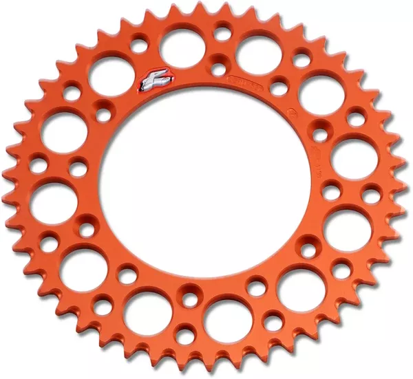 Renthal Rear Sprocket - Aluminum - 46 Tooth - Orange