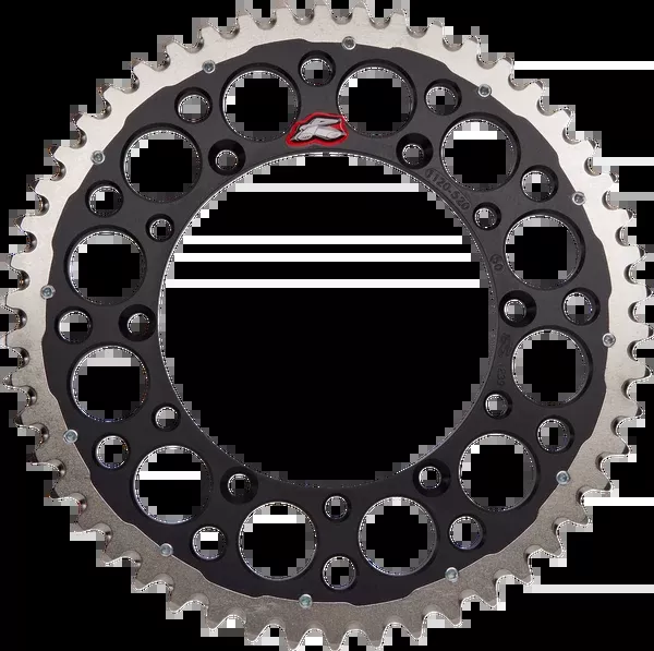 Renthal Twinring™ Rear Sprocket – 50 Tooth – Black – Kawasaki/Suzuki