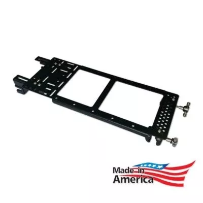 Rickrak Black Quick Attach Rack Universal Mount Harley or Metric Custom Bagger