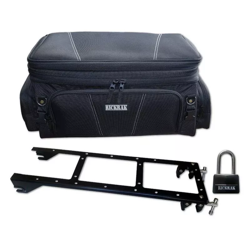 Rickrak Quick Attach Rack & Top Dekk Ii Combo Kit Fits Harley Air Wing Tour Pak