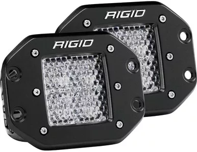 Rigid Industries 212513 Dually Flush Mount Light Set of 2 60 Degree Lens