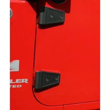 Rugged Ridge 11205.10 Door Hinge Cover Kit, Textured Black