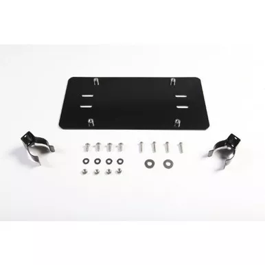 Rugged Ridge 11238.05 Black License Plate Mounting Bracket for Roller Fairlead