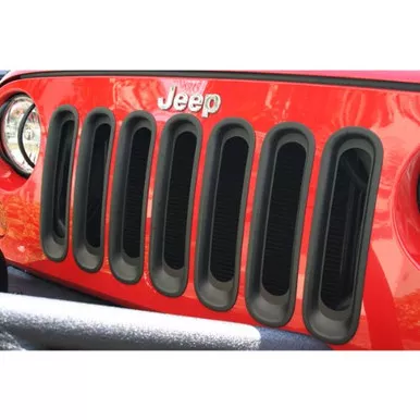 Rugged Ridge 11306.30 Grille Insert Kit, Black; for 07-18 Jeep Wrangler JK