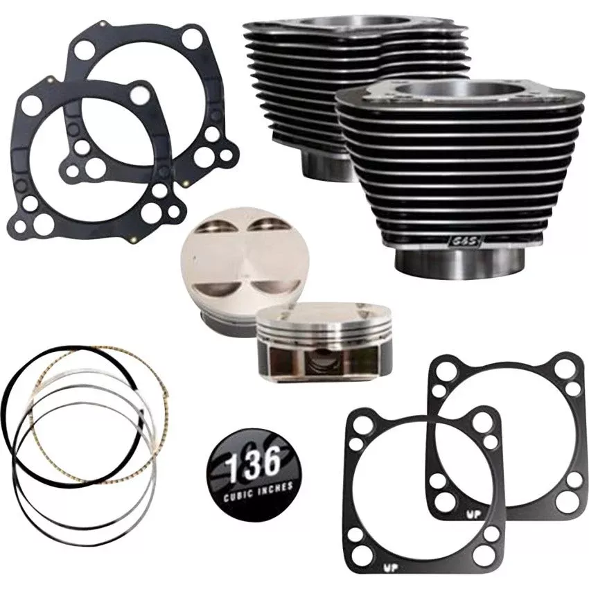 S&S 136" Bolt On Big Bore Kit for Harley M8 17-25 (107", 114", 117")