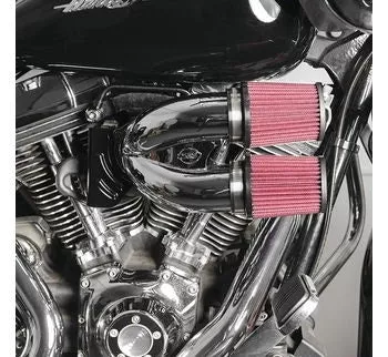 S&S 170-0636A Chrome Tuned Induction Air Cleaner Kit Harley Touring Softail 08-17