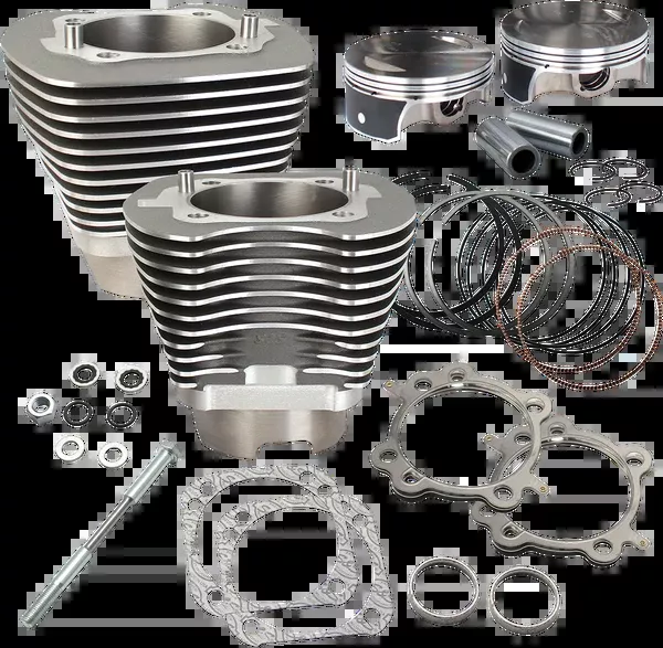 S&S Cycle 124" Big Bore Cylinder Kit - Stone Gray - Twin Cam