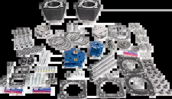S&S Cycle 132″ Power Package – HPT496 – Gear Drive – Water Cooled – Black With Highlights – 114″/117″ M8