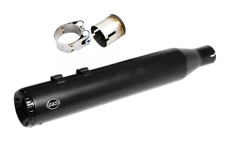 S&S Cycle 2 Into 1 Swindler 4.5" Muffler Kit For Harley Touring 2017-2026