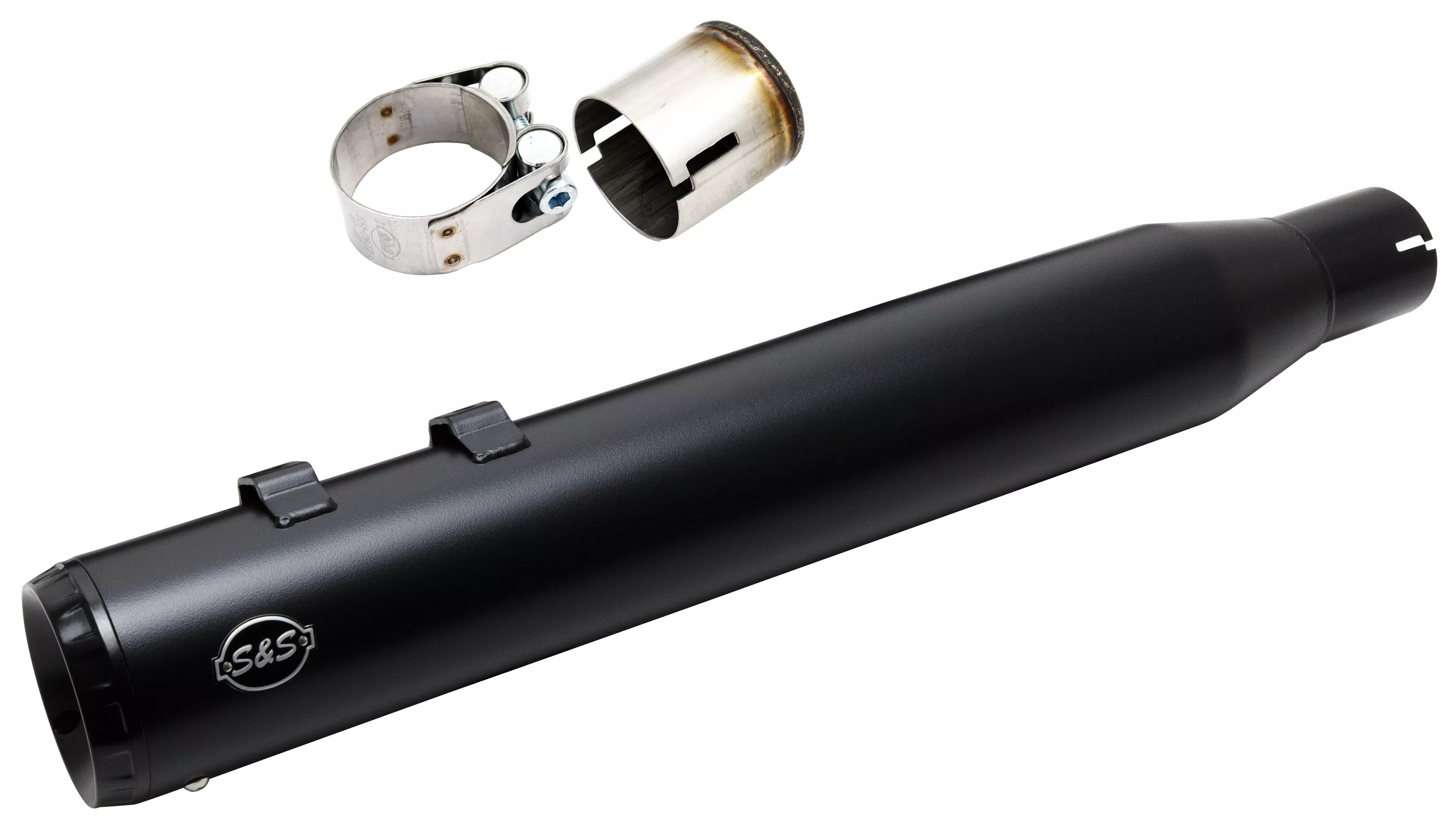 S&S Cycle 2 Into 1 Swindler 4" Muffler Kit For Harley Touring 2017-2026