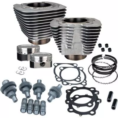 S&S Cycle 883-1200 Hooligan Kit, Silver Powder, Fits 00-19 XL