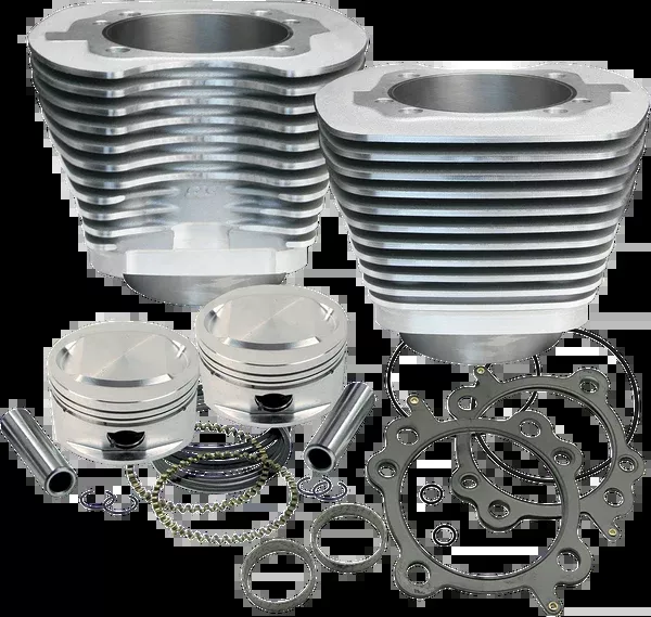 S&S Cycle 95" Big Bore Cylinder Kit - Silver - Twin Cam