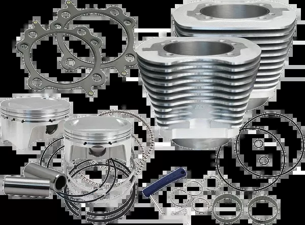 S&S Cycle 98" Big Bore Cylinder Kit - Silver - Twin Cam