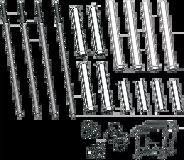 S&S Cycle Adjustable Pushrod Kit – Chrome Covers – Twin Cam ’99-’17