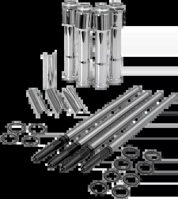 S&S Cycle Adjustable Pushrod Kit – Chrome Covers – XL ’91-’22