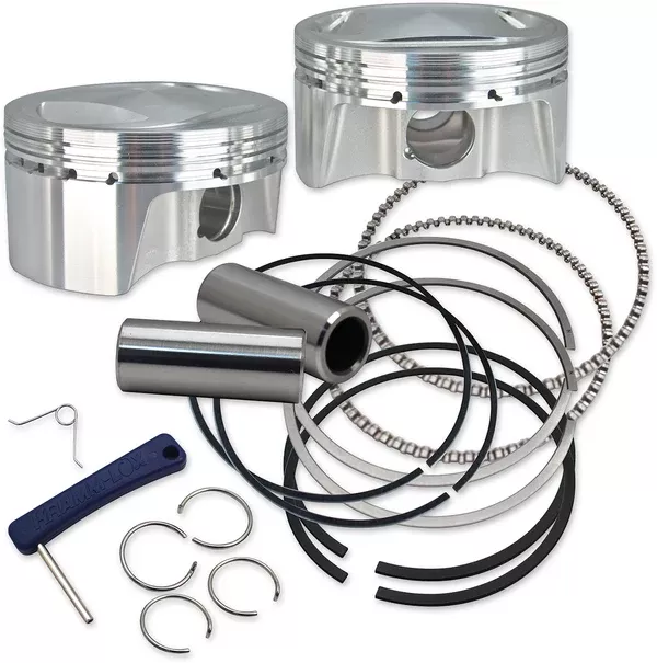 S&S Cycle Big Bore Forged Piston Kit – 3.937″ Bore – 98″ Twin Cam – Standard