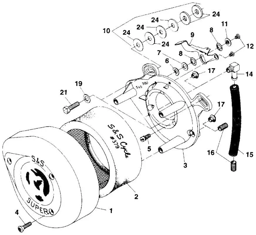 S&S Cycle A/C Backing Plate Pre EVO E/G Carbs