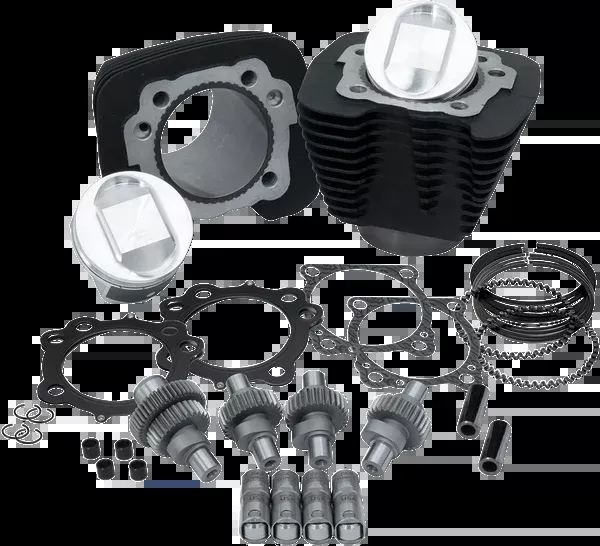 S&S Cycle Hooligan Kit - 1200 Cc To 1250 Cc - Wrinkle Black - Sportster