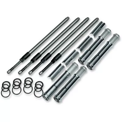 S&S Cycle Quickee Pushrod Kit With Chrome Covers, Fits 17-20 M-Eight